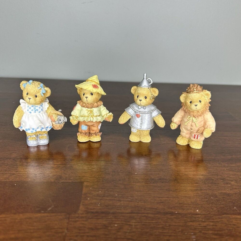 Wizard of OZ Cherished Teddies 2005 Avon Exclusive Complete Mini Figure Set